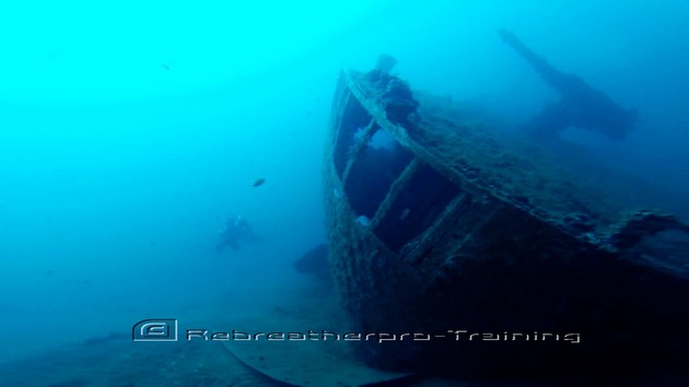 Wreck diving in Sardinia - Rebreatherpro-Training