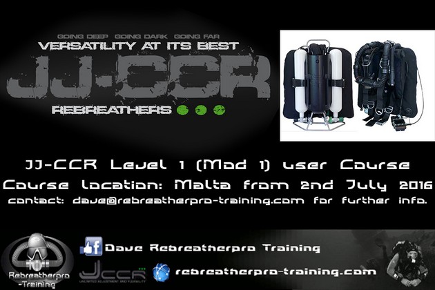 JJ-CCR Mod1 user level course - Rebreatherpro-Training