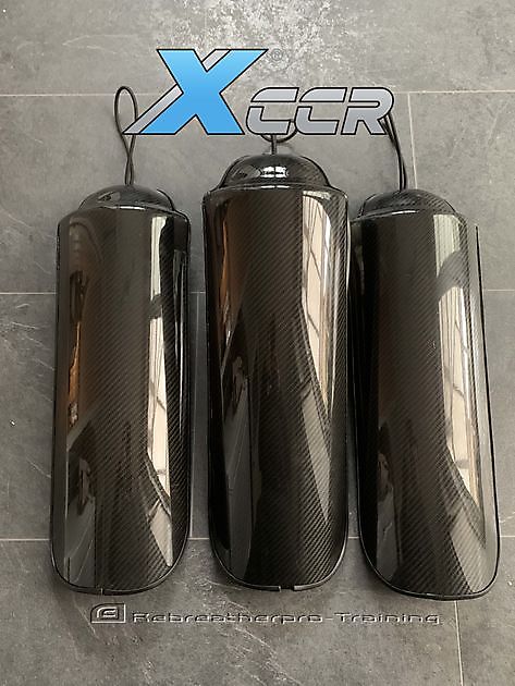 XCCR Carbon Fibre Cave and Wreck Shield. Rebreatherpro-Training