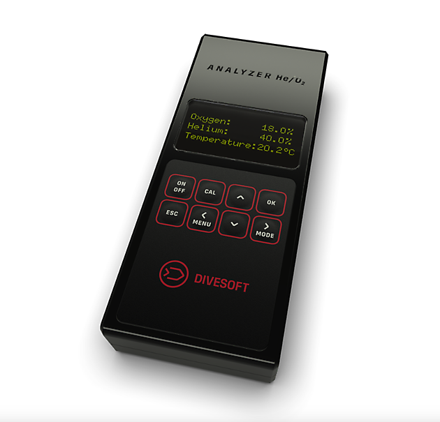 DIVESOFT HE/O2 ANALYZER Rebreatherpro-Training