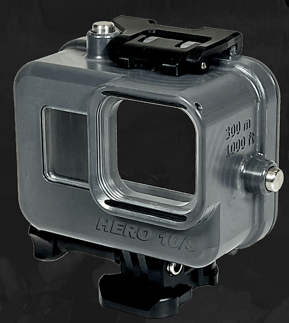 GoPro Housing for GoPro Hero 9/10 - rated to 1000ft/300m - Rebreatherpro-Training