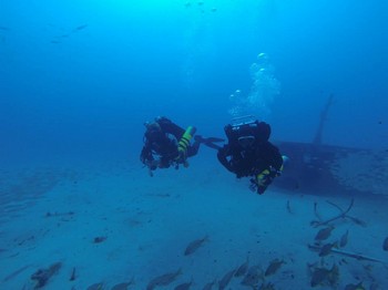 IANTD ART student divers on the Bluebird Rebreatherpro-Training