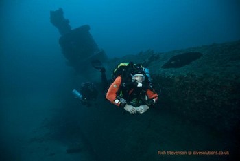 REBREATHER DIVER ON THE STUBURN Rebreatherpro-Training