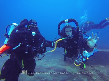 Stress management skills on the a rebreather course. Rebreatherpro-Training