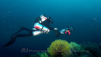 Another deep water shot on the wreck of The San Marco in Sardinia Rebreatherpro-Training