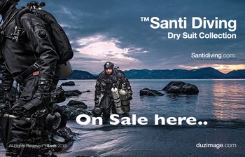 Santi drysuit and heating system on sale here, Rebreatherpro-Training