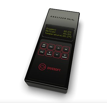 DiveSoft ANALYZER SET BLENDER PRO Rebreatherpro-Training