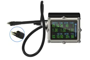 Shearwater Petrel 3 with 30_ AK 4-pin monitor cable connection Rebreatherpro-Training