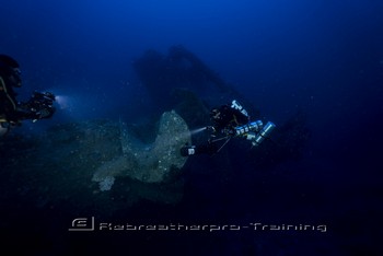 Iron Bottom Sound in Guadalcanal, The Solomons Rebreatherpro-Training