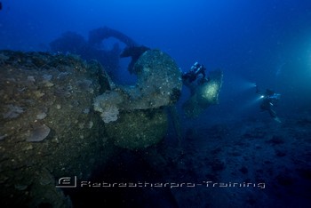 Iron Bottom Sound in Guadalcanal, The Solomons Rebreatherpro-Training