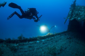 The Karwela wreck in Gozo Rebreatherpro-Training