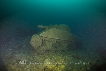 The SS Empire Heritage, a cargo ship Rebreatherpro-Training