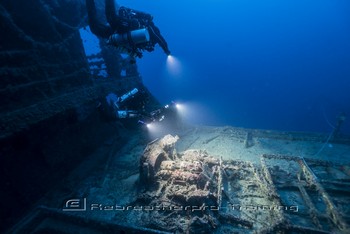 Sicily wreck diving Rebreatherpro-Training